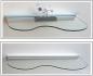 Preview: 8 mm Glasregal KlarGlas Koala Welle mit Profil / Klemmleiste LINO8 in 50 cm und 80 cm