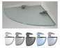 Preview: 8 mm Glasregal Wandregal in satiniertem Glas, mit Cliphalterung MIDI