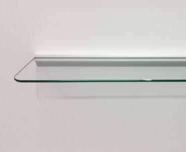 8 mm Glasregal Klarglas ROYAL15 mit Profil / Klemmleiste LINO8