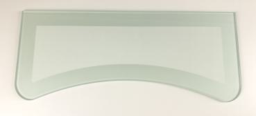Glasboden - klarer Kern mit satiniertem Rand, konkav (nach innen gerundet) in 59,5 cm Länge