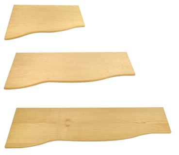 Regalböden WELLE Ahornfurnier in den Größen 50 cm, 80 cm und 100 cm