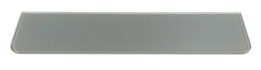 6 mm Viertelkreis Glasboden 25x25 cm silbern lackiertes Glas