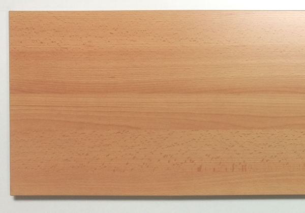 Regalboden in Buche-Dekor mit rundum passender Kante