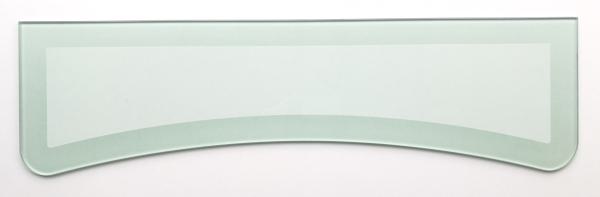 Glasboden - klarer Kern mit satiniertem Rand, konkav (nach innen gerundet) in 89,5 cm Länge