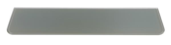Glasregalboden silbern 6 mm / 50x12 cm