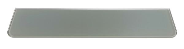 6 mm Viertelkreis Glasboden 25x25 cm silbern lackiertes Glas