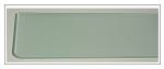 satiniertes Glas 6 mm stark mit gerundeten Ecken in 40x15 und 60x15 cm