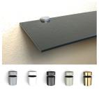 10 mm Glasregal schwarzes Glas  / Clip BASKET