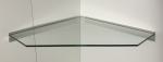 8 mm Glasregal Ecke Pentagon KlarGlas / Profil LINO8