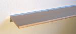 Wandregal TL Buche mit Wandprofil LINO19 silbern