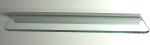8 mm Glasregal Klarglas 50x15 cm mit Profil / Klemmleiste LINO8