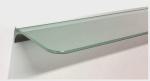 8 mm Glasregal satiniertes Glas ROYAL15 mit Profil / Klemmleiste LINO8